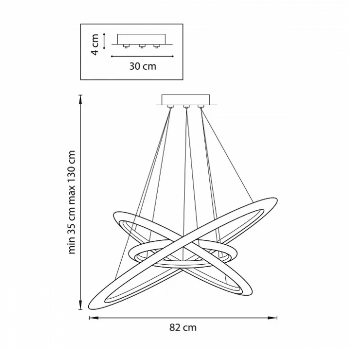 Подвесная люстра Lightstar Saturno 748142 от ImperiumLoft