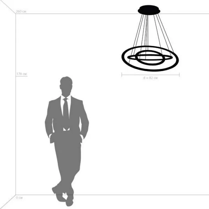 Подвесная люстра Lightstar Saturno 748142 от ImperiumLoft
