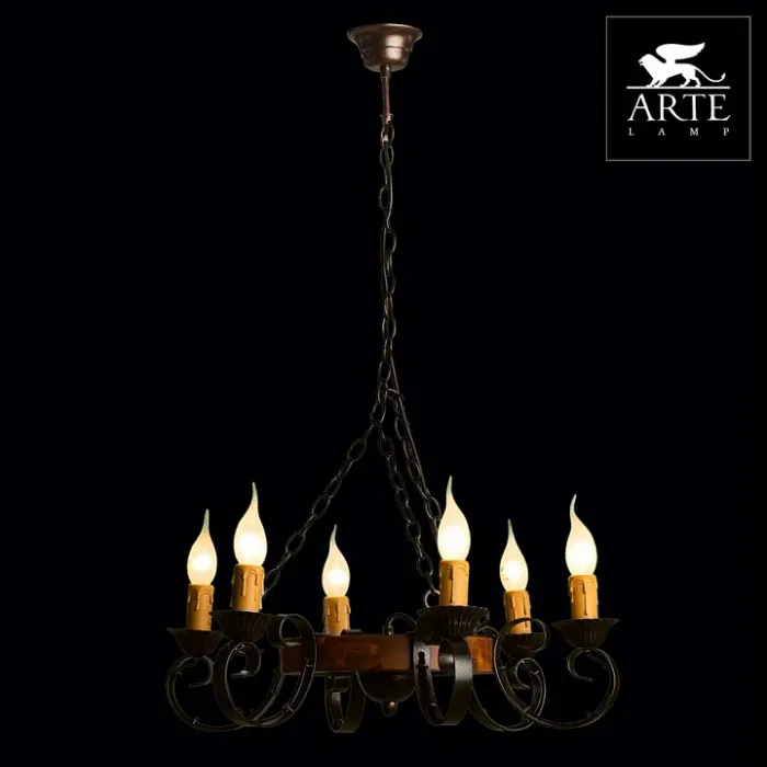 Подвесная люстра Arte Lamp Taverna A9520LM-6BR от ImperiumLoft