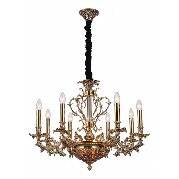 Подвесная люстра Lucia Tucci Firrnze FIRENZE 1780.8.2 antique gold от ImperiumLoft