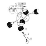 Люстра на штанге Globo Elliott 54341-5 от ImperiumLoft