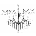 Подвесная люстра Lucia Tucci Barletta BARLETTA 122.12.6 antique от ImperiumLoft