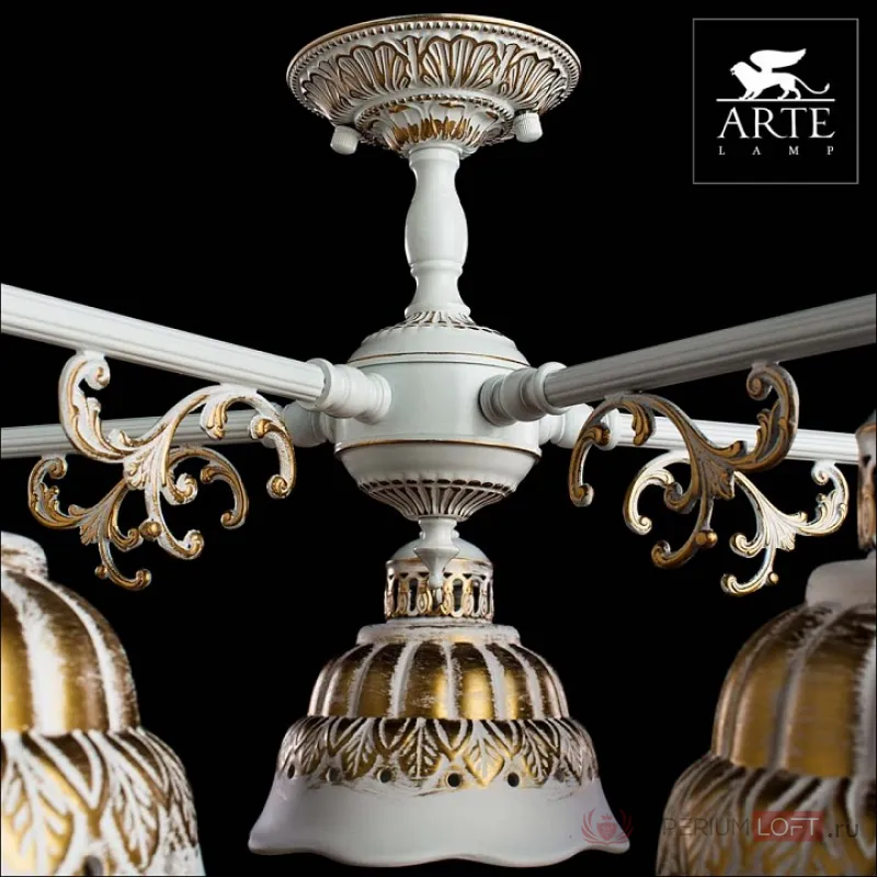 Подвесная люстра Arte Lamp Chiesa A2814LM-5WG от ImperiumLoft