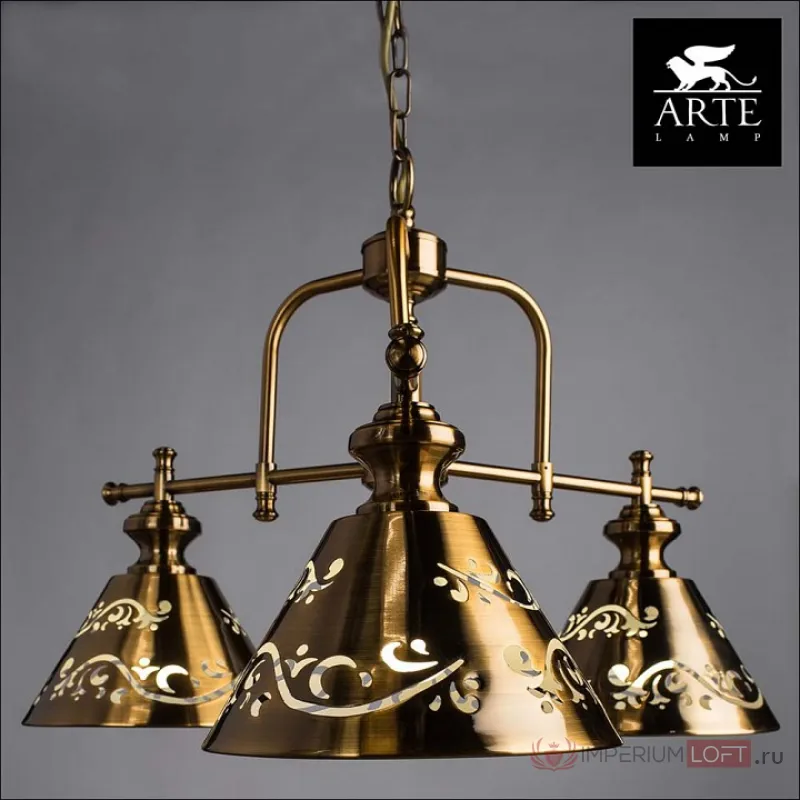 Подвесная люстра Arte Lamp Kensington A1511LM-3PB от ImperiumLoft