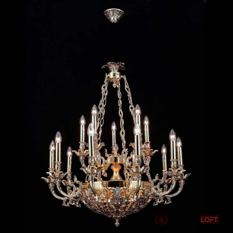 Подвесная люстра Lucia Tucci Firrnze FIRENZE 1781.15.3 antique gold от ImperiumLoft