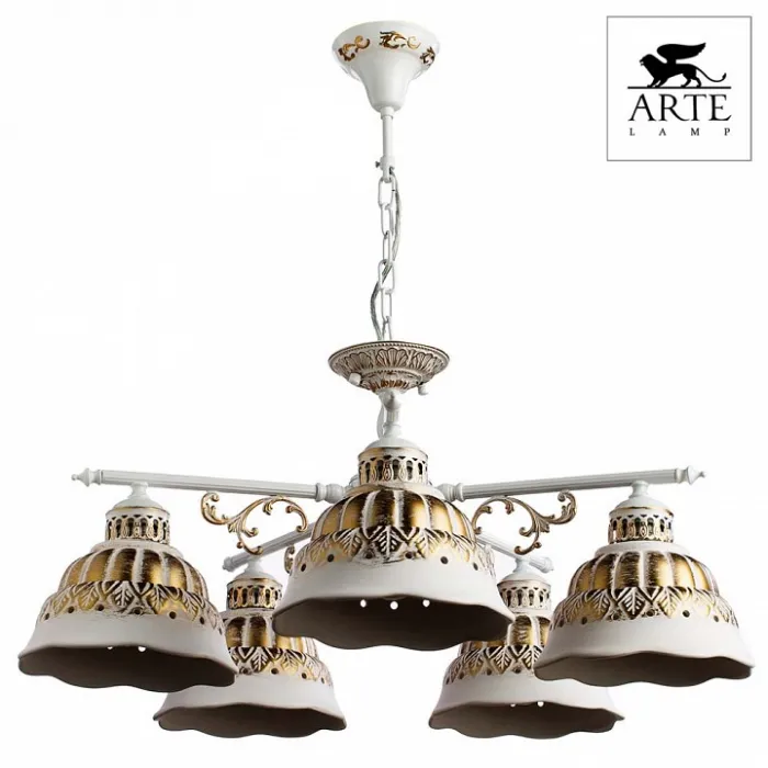 Подвесная люстра Arte Lamp Chiesa A2814LM-5WG от ImperiumLoft