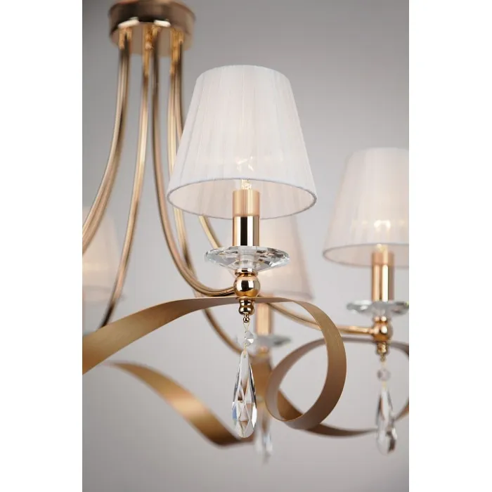 Подвесная люстра Eurosvet Adelia 60063/6 золото от ImperiumLoft