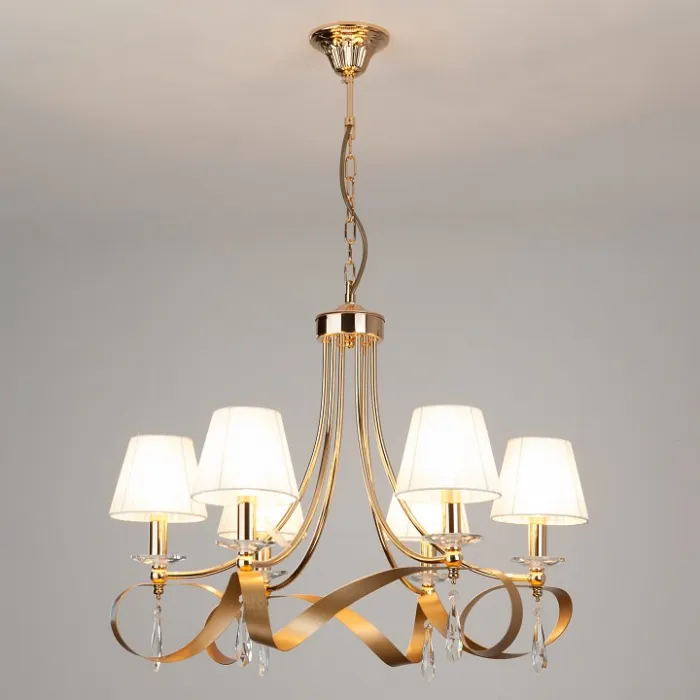 Подвесная люстра Eurosvet Adelia 60063/6 золото от ImperiumLoft