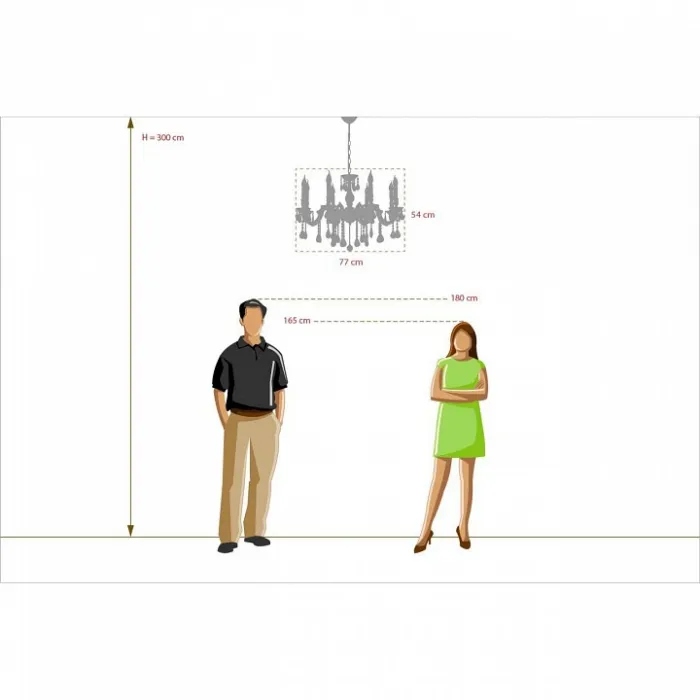 Подвесная люстра MW-Light Свеча 683011408 от ImperiumLoft