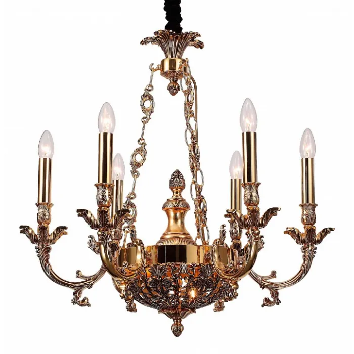 Подвесная люстра Lucia Tucci Firrnze FIRENZE 1781.6.2 antique gold от ImperiumLoft