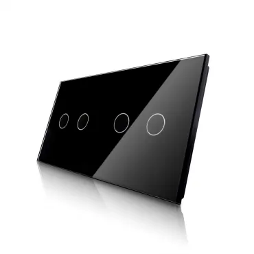 Чёрная рамка для двух двухклавишных сенсорных выключателей от ImperiumLoft