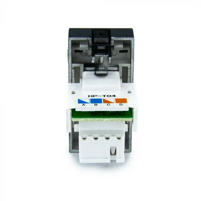 Розетка сетевая RJ-45 черная от ImperiumLoft