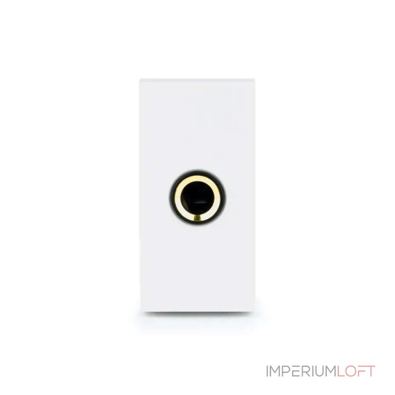 Розетка jack 6.3 мм белая от ImperiumLoft