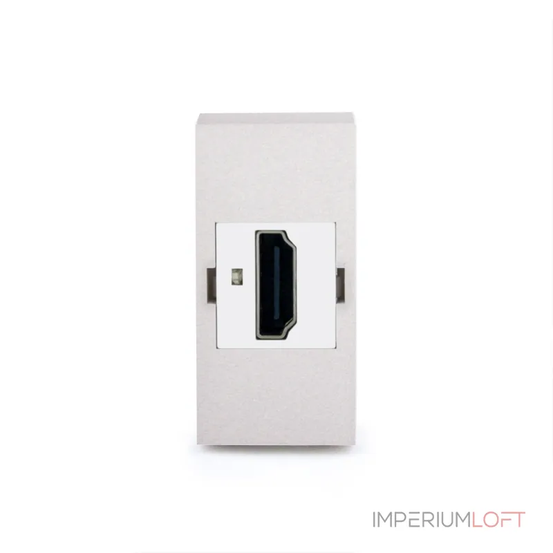 Серебряная HDMI розетка от ImperiumLoft