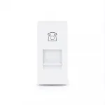 Розетка телефонная RJ-11 белая от ImperiumLoft