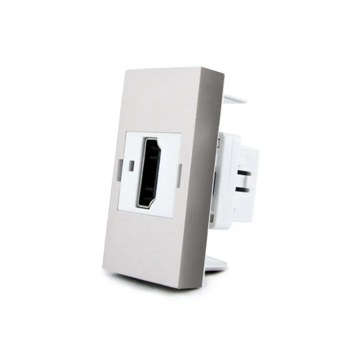 Серебряная HDMI розетка от ImperiumLoft