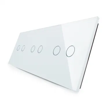 Белая рамка для трёх двухклавишных сенсорных выключателей от ImperiumLoft