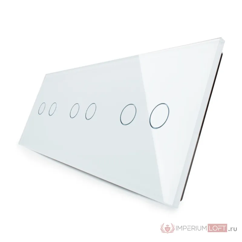 Белая рамка для трёх двухклавишных сенсорных выключателей от ImperiumLoft