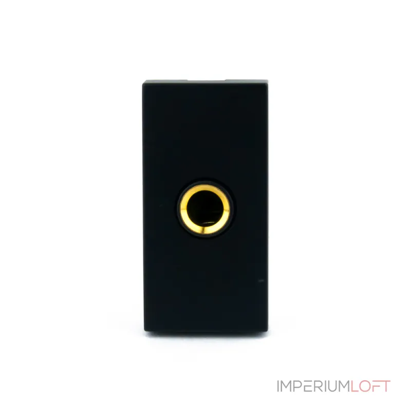 Розетка jack 6.3 мм черная от ImperiumLoft