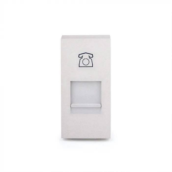 Розетка телефонная RJ-11 серебряная от ImperiumLoft