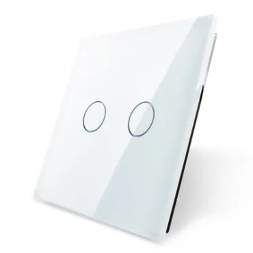 Белая рамка для двухклавишного сенсорного выключателя от ImperiumLoft