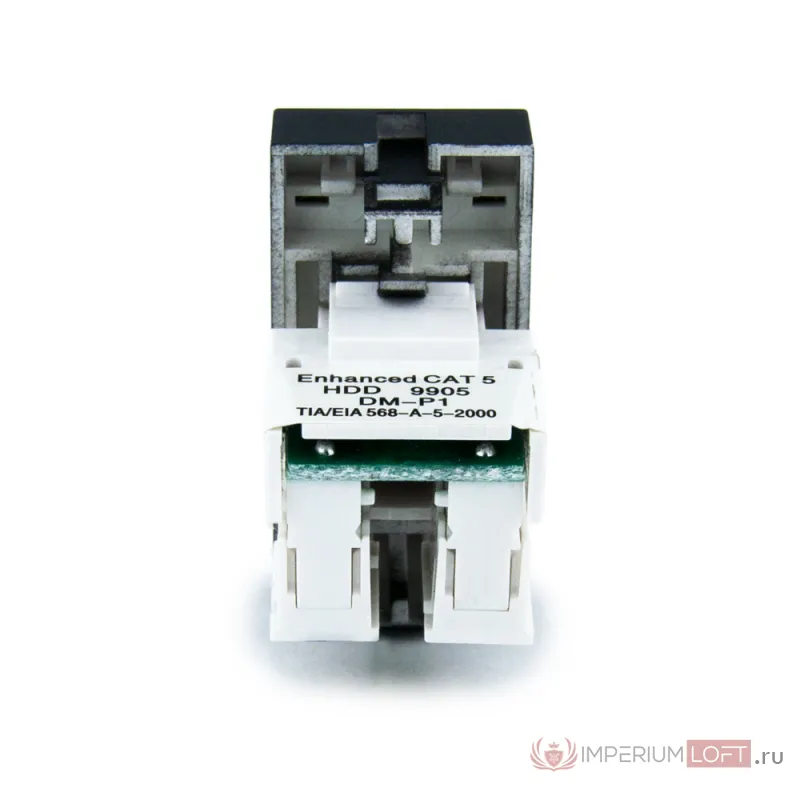 Розетка сетевая RJ-45 черная от ImperiumLoft