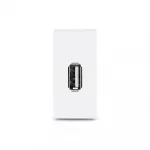 Белая розетка USB 5В 2.1А