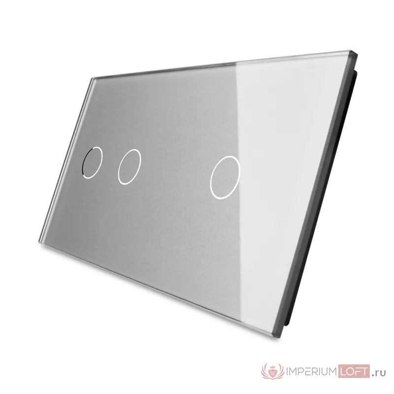 Серебряная рамка для одноклавишного и двухклавишного сенсорных выключателей от ImperiumLoft