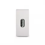 Серебряная розетка USB 5В 2.1А