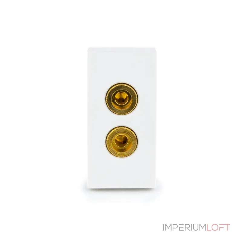 Аудио розетка Banana белая от ImperiumLoft