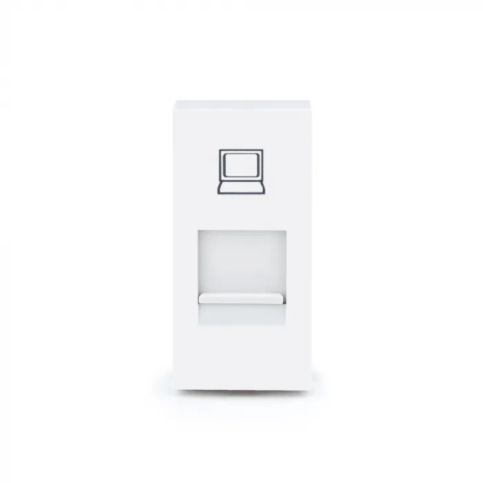 Розетка сетевая RJ-45 белая от ImperiumLoft