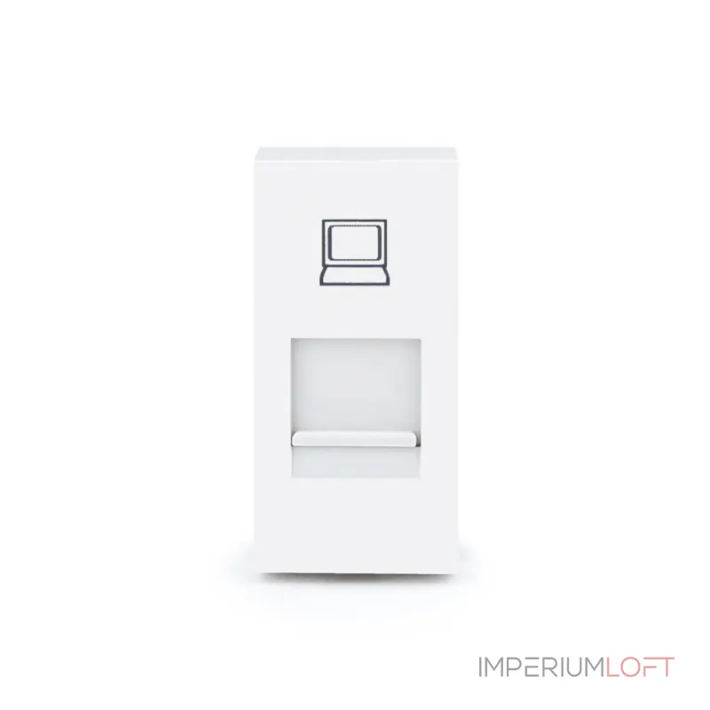 Розетка сетевая RJ-45 белая
