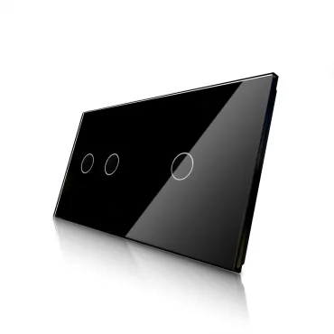 Чёрная рамка для одноклавишного и двухклавишного сенсорных выключателей от ImperiumLoft