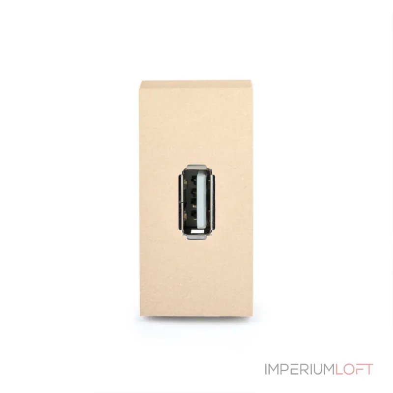 Золотая розетка USB 5В 2.1А