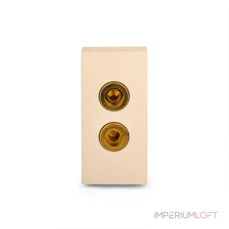 Золотая аудио розетка Banana от ImperiumLoft