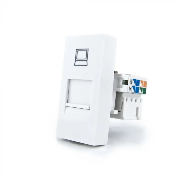 Розетка сетевая RJ-45 белая от ImperiumLoft
