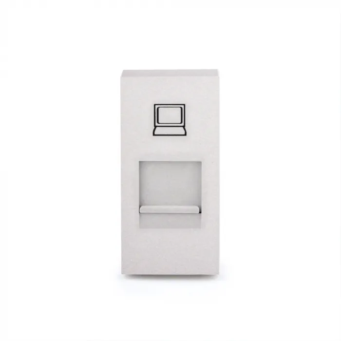 Розетка сетевая RJ-45 серебряная от ImperiumLoft