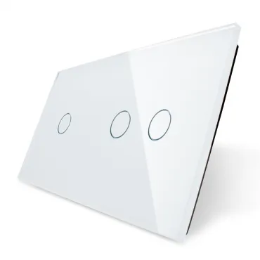 Белая рамка для одноклавишного и двухклавишного сенсорных выключателей