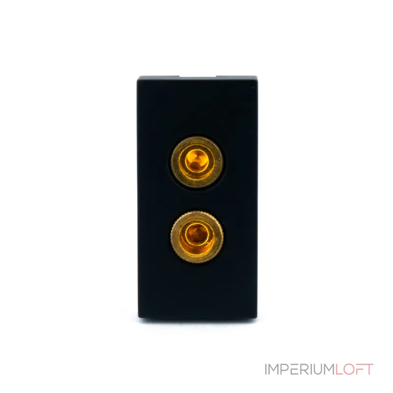 Аудио розетка Banana черная от ImperiumLoft
