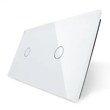 Белая рамка для двух одноклавишных сенсорных выключателей от ImperiumLoft