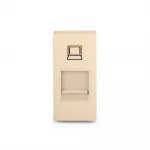 Розетка сетевая RJ-45 золотая от ImperiumLoft