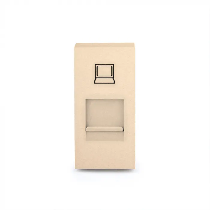 Розетка сетевая RJ-45 золотая от ImperiumLoft