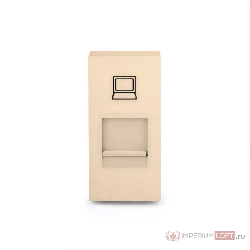 Розетка сетевая RJ-45 золотая от ImperiumLoft