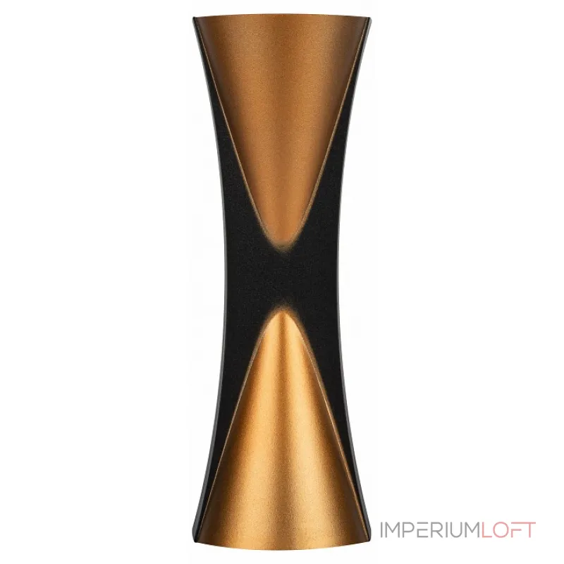 Накладной светильник Эра WL43 BK+GD Б0054422 от ImperiumLoft Накладной светильник Эра WL43 BK+GD Б0054422 от ImperiumLoft