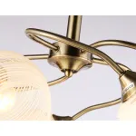 Подвесная люстра TR3199/5 SB/CL/FR бронза/прозрачный/белый матовый E27/5 max 40W D600*485 от NovaLamp