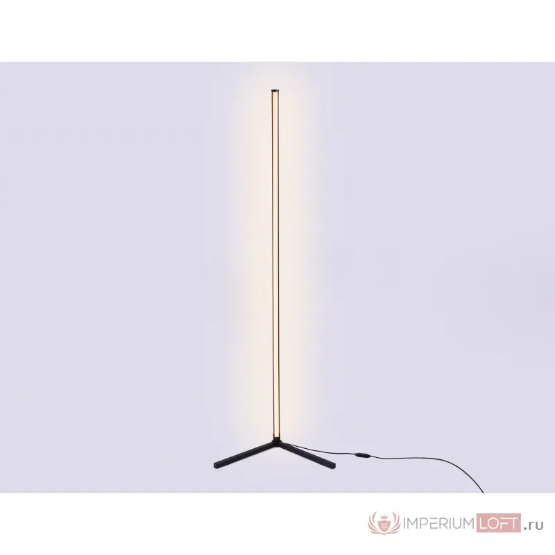 Светильник светодиодный напольный RGB с пультом FL8027 BK черный LED 20W RGB D32*1650 (ПДУ РАДИО 2.4G) от NovaLamp