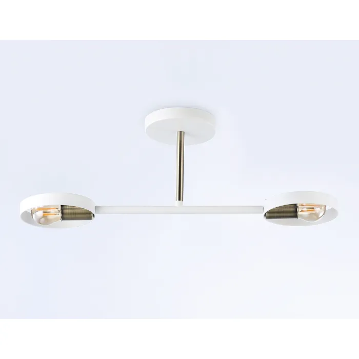Подвесной светильник со сменной лампой TR8222/2 WH/SB белый/бронза E27/2 max 40W 510*165*190 от NovaLamp