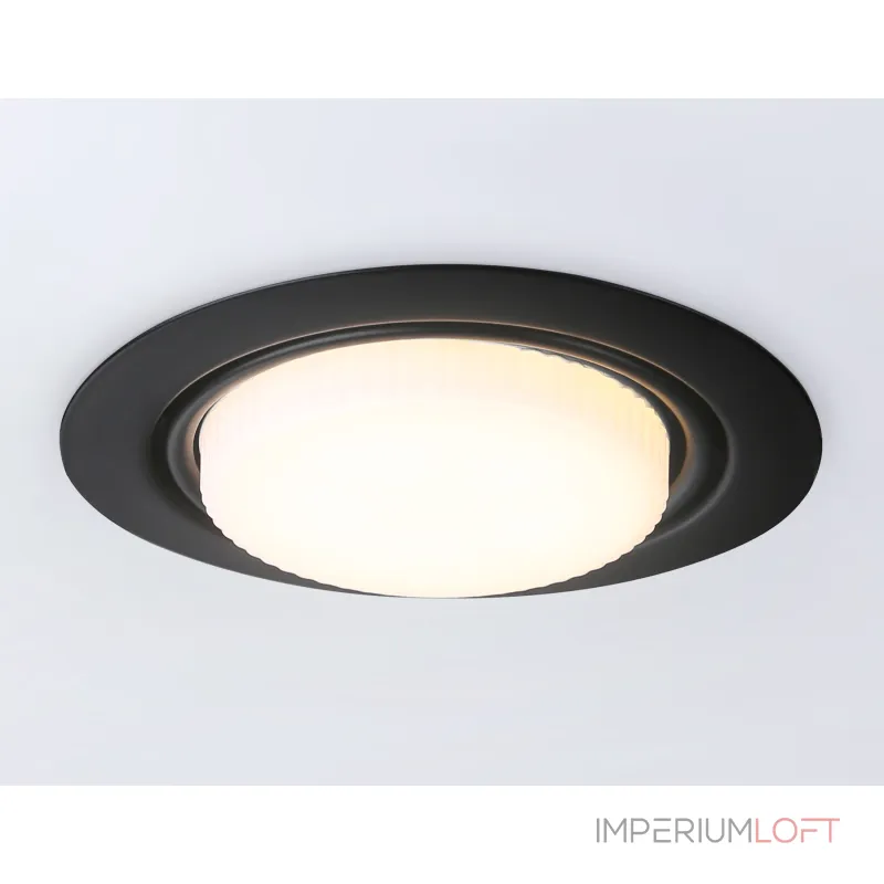 Светильник встраиваемый G10123 BK черный GX53 max 12W D120*48 от NovaLamp