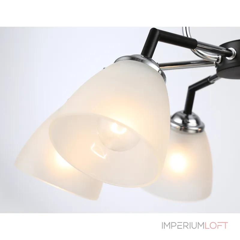 Светильник подвесной TR303294/6 BK/CH/FR черный/хром/белый матовый E27*6 max 60W D590*380 от NovaLamp Светильник подвесной TR303294/6 BK/CH/FR черный/хром/белый матовый E27*6 max 60W D590*380 от NovaLamp