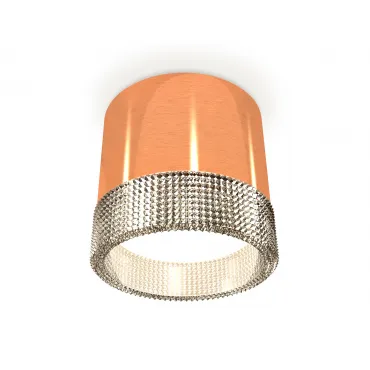 Комплект накладного светильника с композитным хрусталем XS8122020 PPG/CL золото розовое полированное/прозрачный GX53 (C8122, N8480)